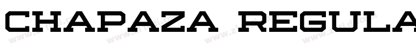 Chapaza Regular字体转换